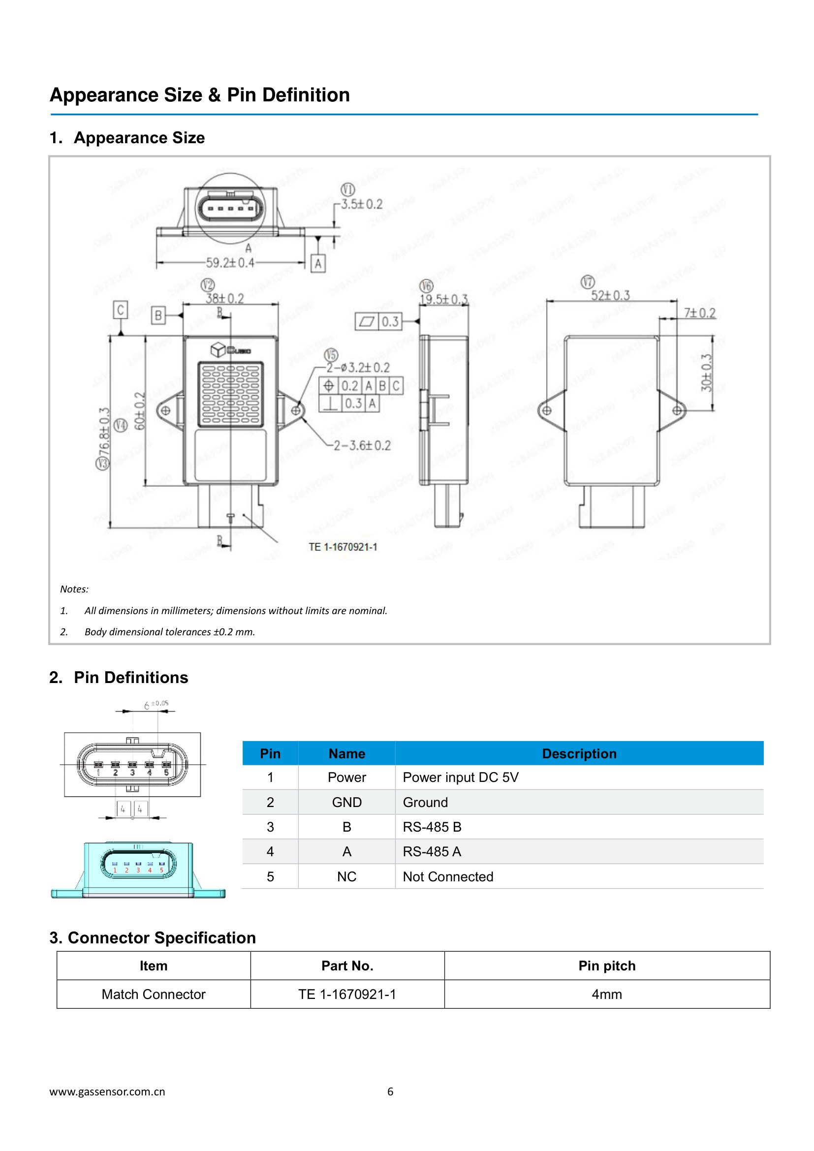 AM4205 R454B Cubic сенсор Фреона R454B