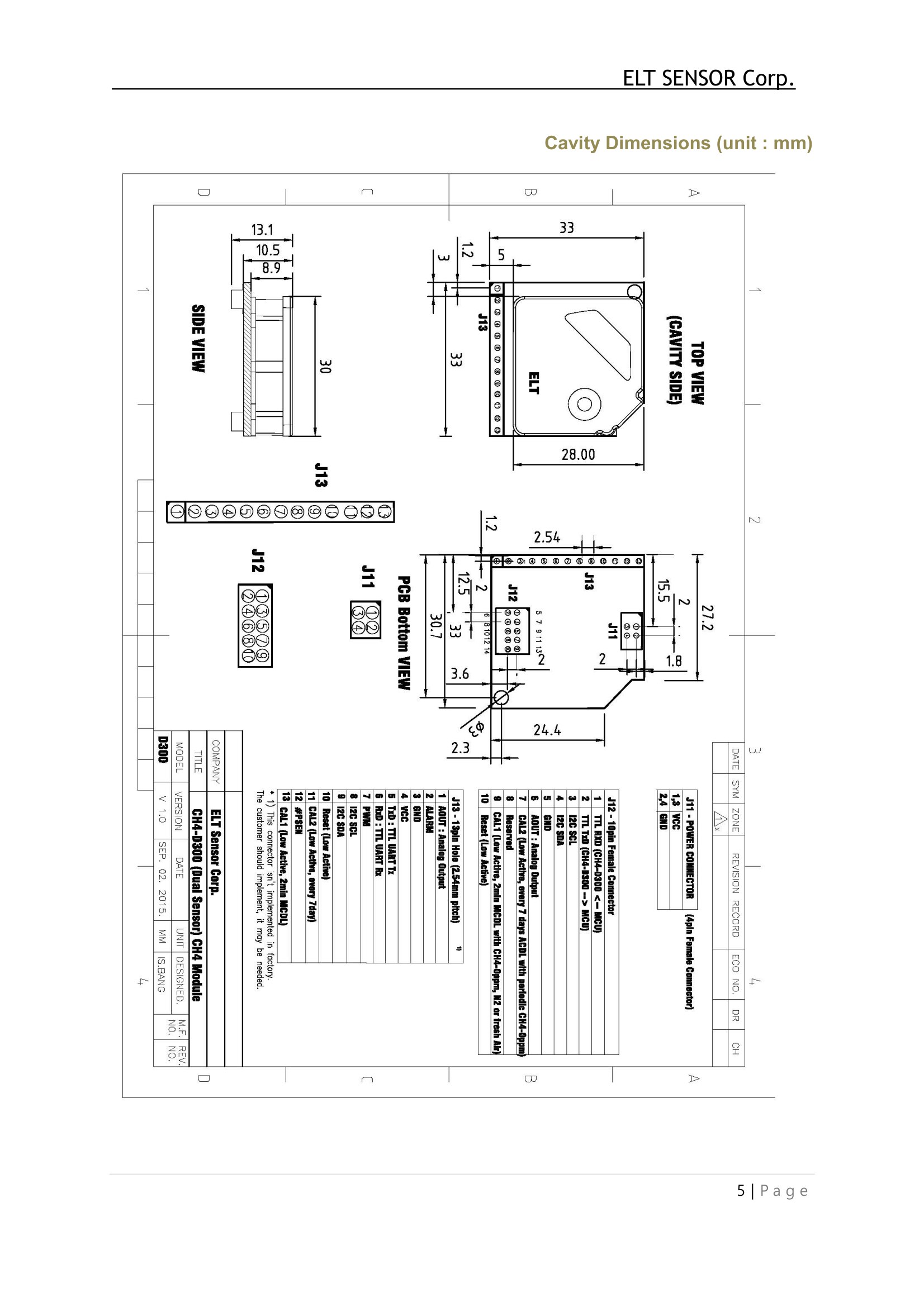 C3H8-D3-3V ELT sensor датчик Пропана C3H8