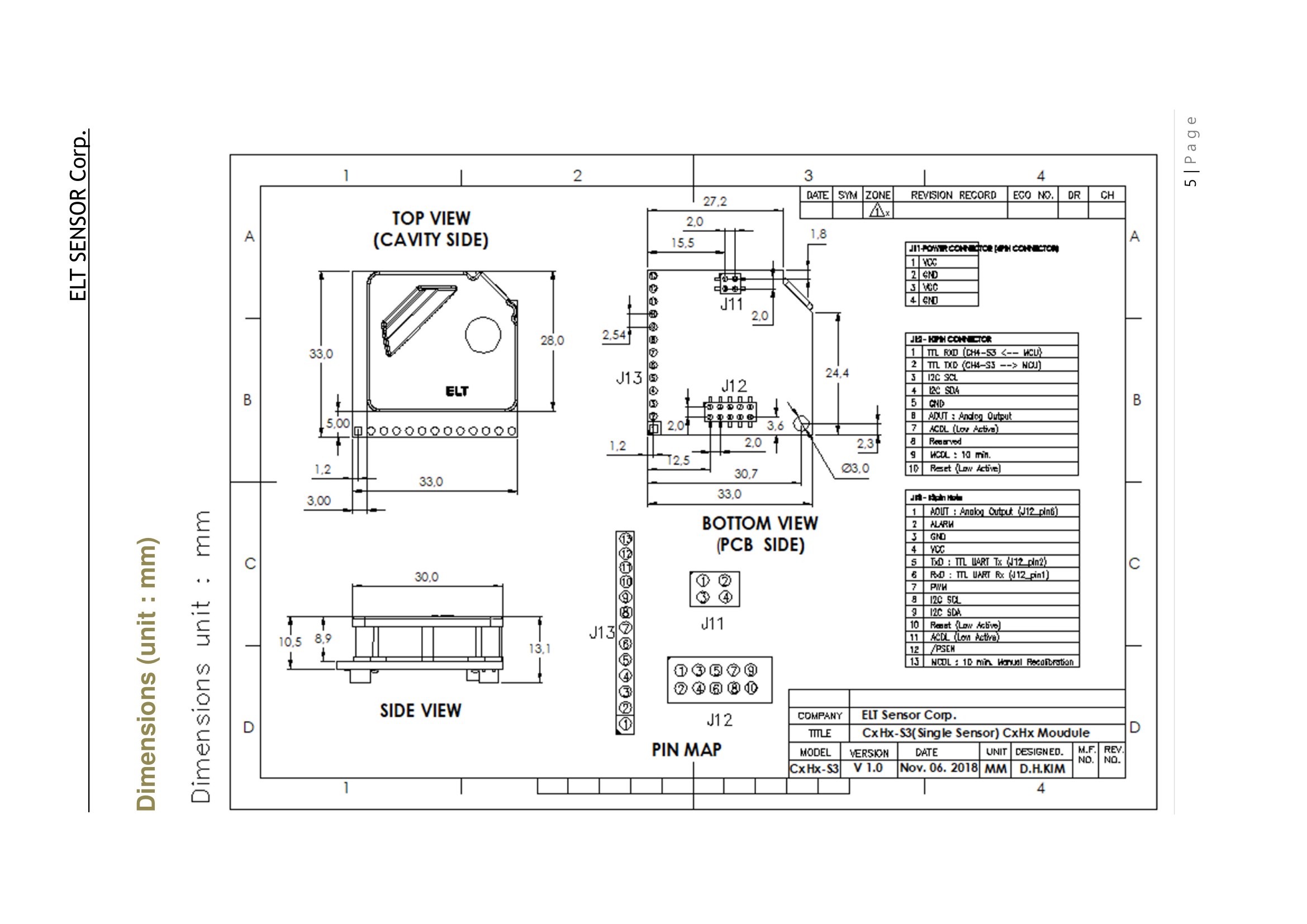 CH4-S3 ELT sensor датчик Метана CH4