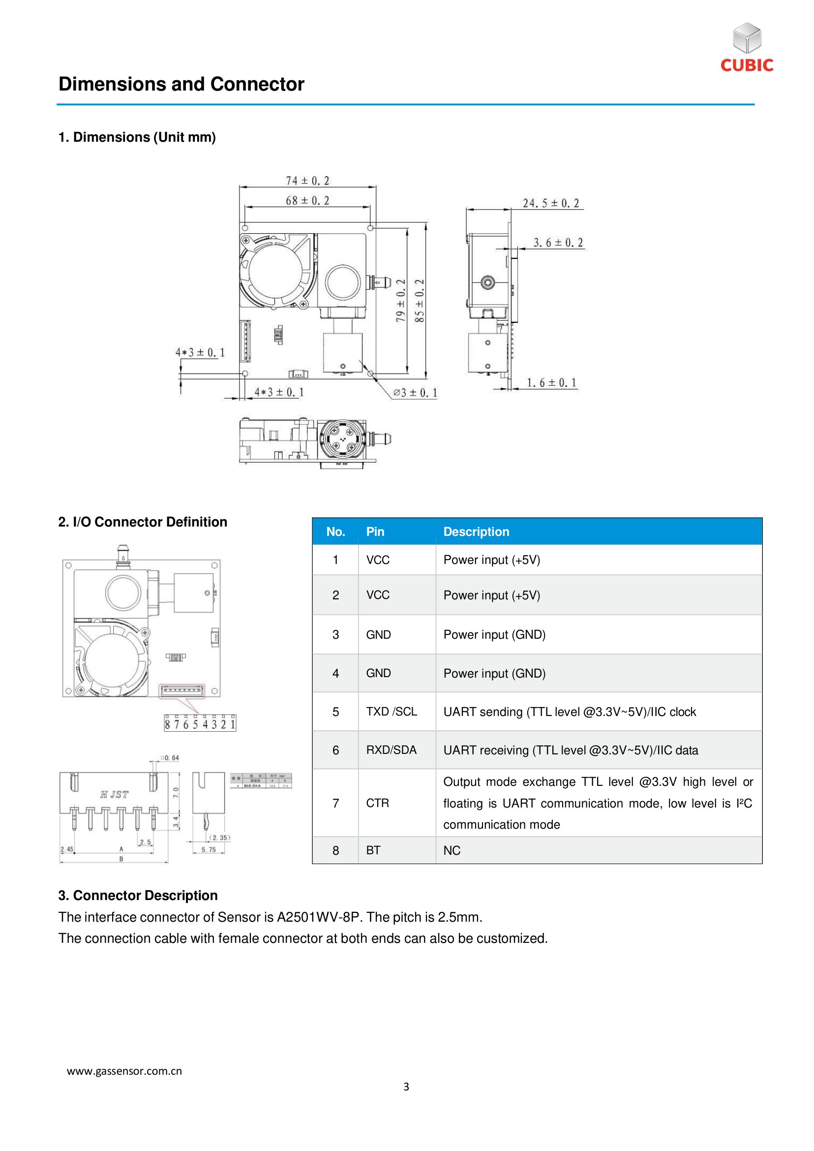 OPC-6500F Cubic сенсор Пыли
